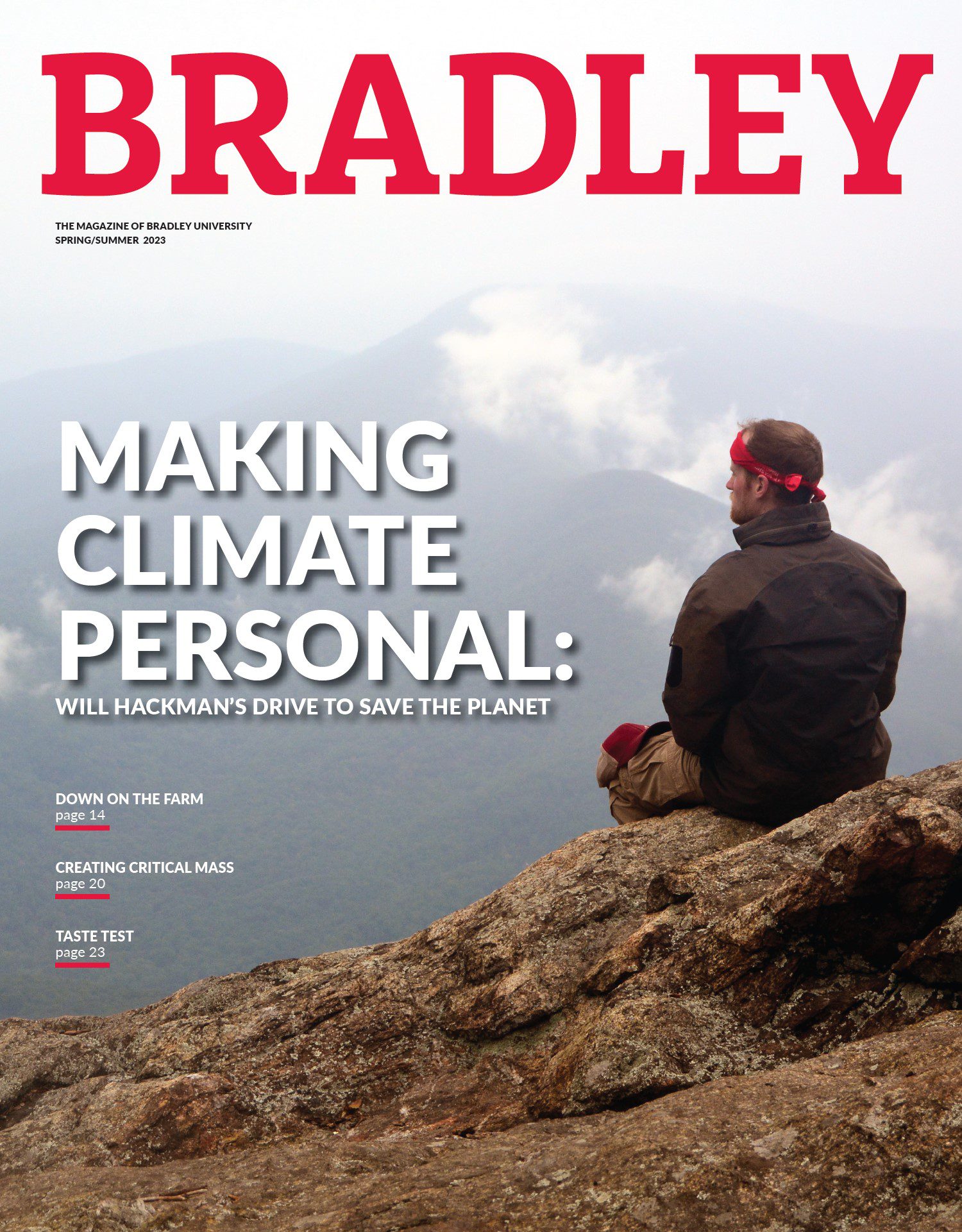 Bradley Magazine Spring 2023 Making Climate Personal